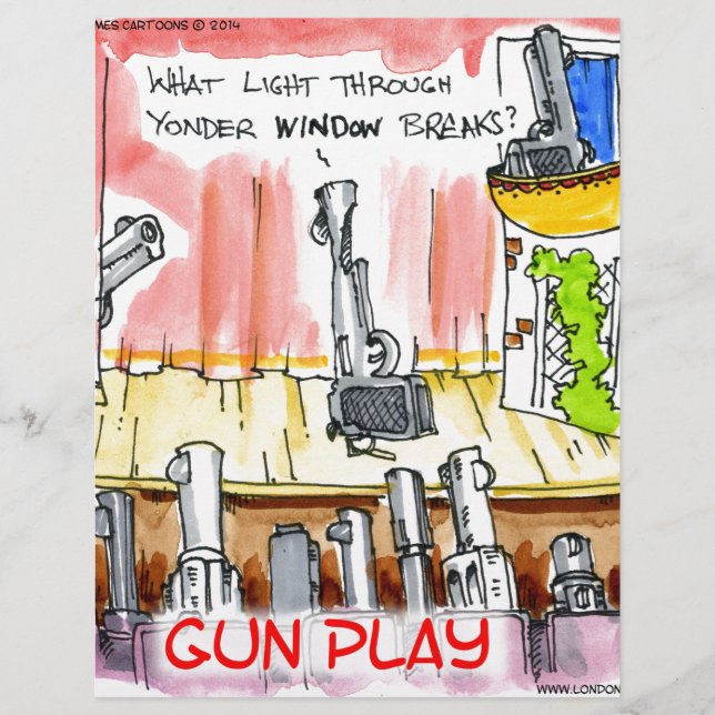 Papier GunPlay Dessin Animé Drôle (Devant)