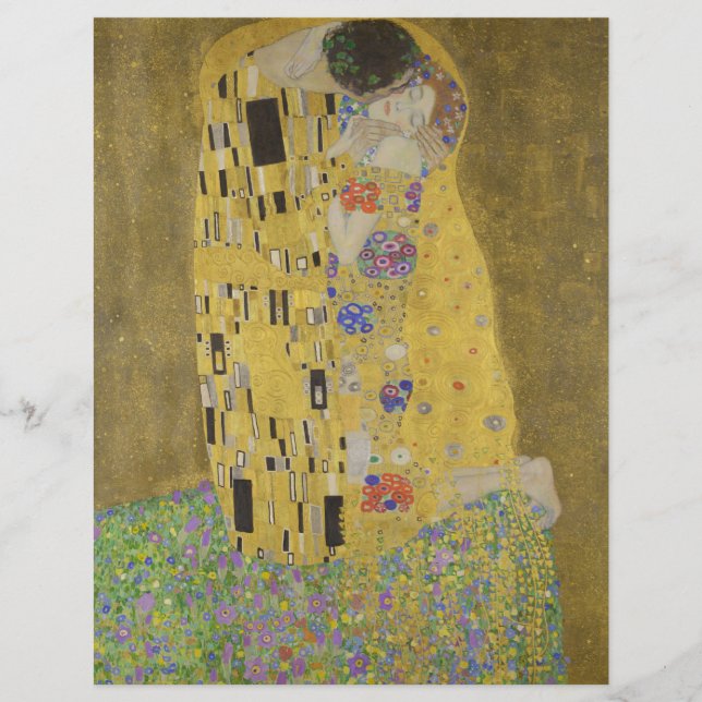 Papier Gustav Klimt "Le Baiser" (Devant)