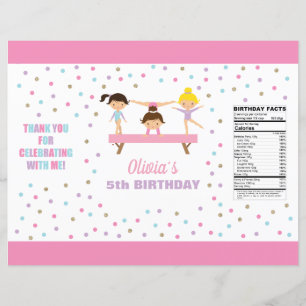 Papier Gymnastique sac à puce d'anniversaire