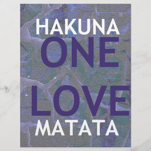 PAPIER HAKUNA MATATA (Devant)