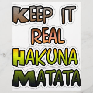 Papier Hakuna Matata Gardez-Le De Véritables Cadeaux
