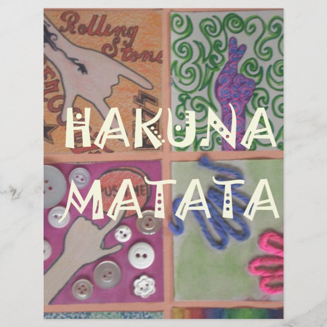 Papier Hakuna Matata joli travail d'art incroyable.png (Devant)