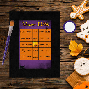 Papier Halloween BINGO Card Scrapbook