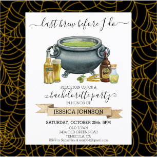 Papier Halloween Brew Bachelorte fête Automne Octobre