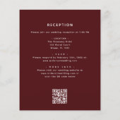 Papier Halloween budgétaire tout en un Mariage de code QR (Dos)