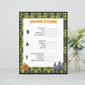 Papier Halloween catégories jeu (Debout devant)