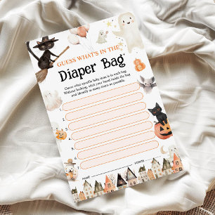 Papier Halloween ce qui est dans le jeu de sac de couches