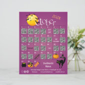 Papier Halloween Compte à rebours Calendrier de l'Avent P (Debout devant)