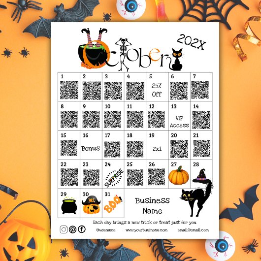 Papier Halloween Compte à rebours Calendrier de l'Avent P