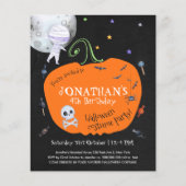Papier Halloween Costume Enfants Fête Budget Invitation (Devant)