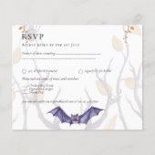 Papier Halloween crânes gothiques Faire-part de mariage v (Devant)