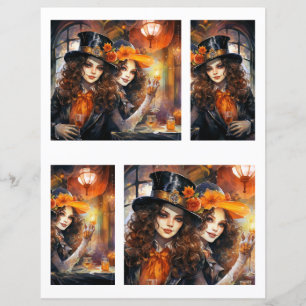 Papier Halloween Dames fête 1 : 3 sur 5