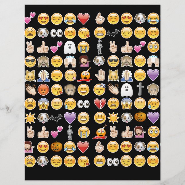 Papier halloween emoji (Devant)