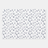 Papier Halloween - fantômes et toile d'araignée (Devant)