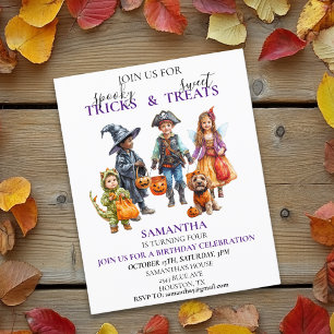 Papier Halloween Fête d'anniversaire enfants Trick Treat 