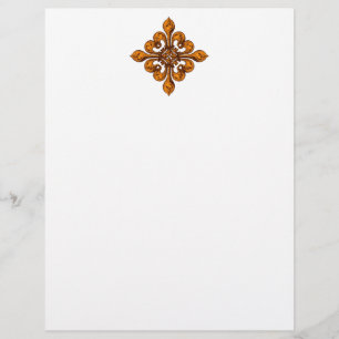Papier Halloween Fleur de lis