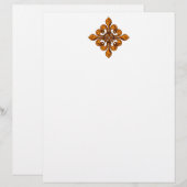 Papier Halloween Fleur de lis (Devant / Derrière)