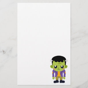 Papier Halloween monstre Frankenstein Green