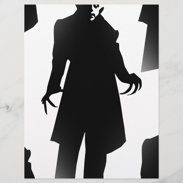 Papier halloween nosferatu (Devant)