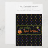 Papier Halloween Party 1,55 oz Candy Bar Wrapper (Devant / Derrière)
