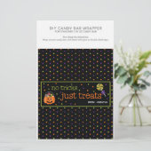 Papier Halloween Party 1,55 oz Candy Bar Wrapper (Debout devant)