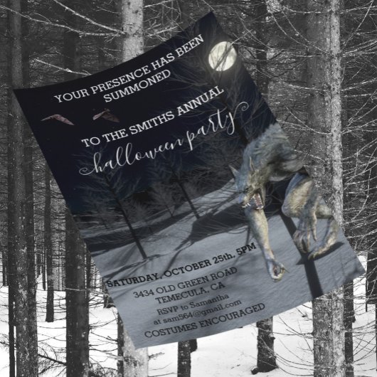 Papier Halloween Party Hiver Werewolf Effroi