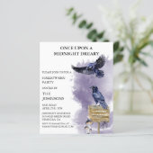 Papier Halloween Party Raven Crow aquarelle (Debout devant)