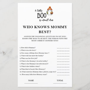 Papier Halloween qui connaît maman meilleur Baby shower c