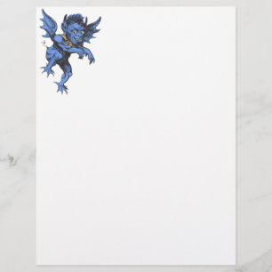 Papier Halloween vintage, Malheur effrayant Gargoyle Demo