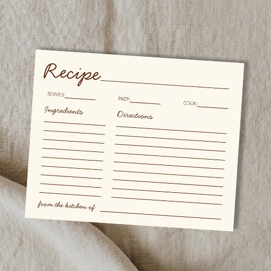 Papier Handwritten Font Brown Recipe For The Bride