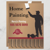 Papier Handyman Paining Service Petite entreprise Circula (Devant / Derrière)