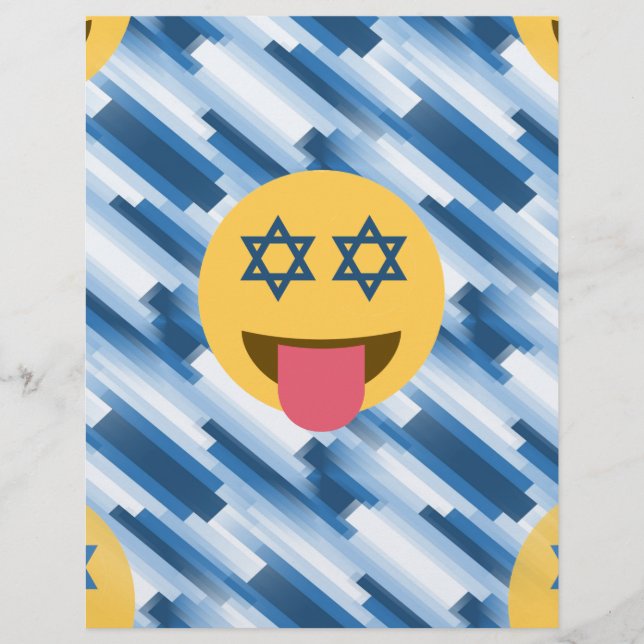 Papier hanoukka chanukkah emoji (Devant)