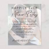 Papier Happily Ever After Photo Wedding Reception Invite (Devant)