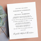 Papier Happily Ever After Photo Wedding Reception Invite