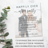 Papier Happily Ever After Photo Wedding Reception Invite