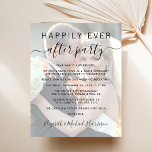 Papier Happily Ever After Photo Wedding Reception Invite<br><div class="desc">Modern elopement or small wedding announcement and reception invite to announce your marriage to family and friends and invite them to a post-wedding reception or party. Your customized wedding announcement and invite verlays your wedding day photo, and "Happily Ever After Party" is in written in a mix of simple typographiy...</div>