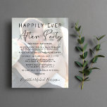 Papier Happily Ever After Photo Wedding Reception Invite<br><div class="desc">Cet établissement moderne et économique propose une faire-part privée et une réception ouverte 24h/24. Votre faire-part et invitation de mariage customisé chevauche votre photo de jour de mariage,  et "Happily Ever After Party" est écrit dans un mélange de typographie simple et un script contemporain.</div>