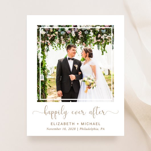 Papier Happily Ever After Photo Wedding Reception Invite