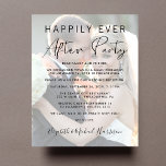 Papier Happily Ever After Photo Wedding Reception Invite<br><div class="desc">Cet hôtel offre une piscine extérieure et un centre de fitness. Votre faire-part mariage personnalisé et l'invitation chevauche votre photo de jour de mariage,  et "Happily Ever After Party" est écrit dans un mélange de typographie simple et un script chic.</div>