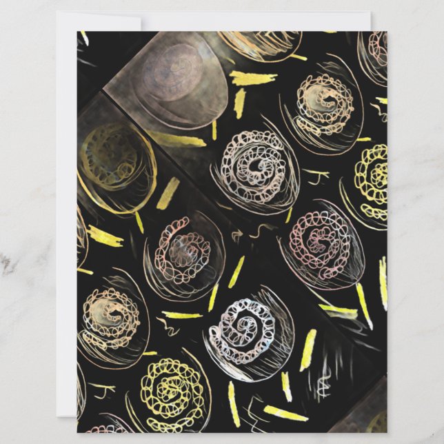 Papier HAPPY BIRTHDAY Gold tones Paper Sheet (Dos)