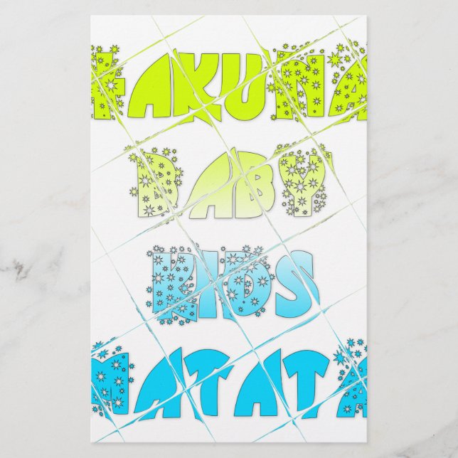 Papier Happy Colors Hakuna Matata Hakunamatata (Devant)