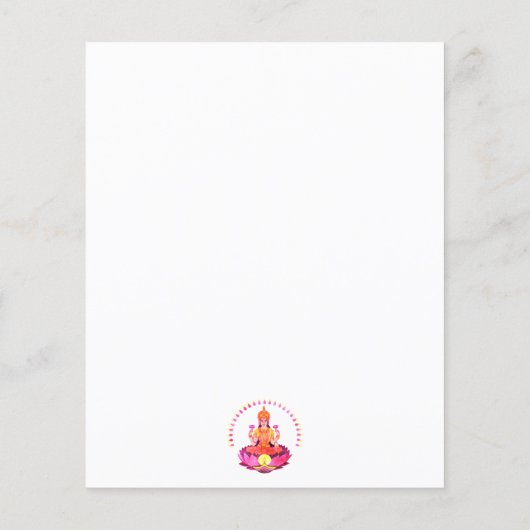 Papier Happy Diwali - Deepalavi Lakshmi Goddess 1 (Dos)