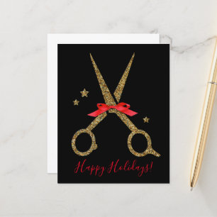 Papier Happy Holidays - Golden parties scintillant Hair S