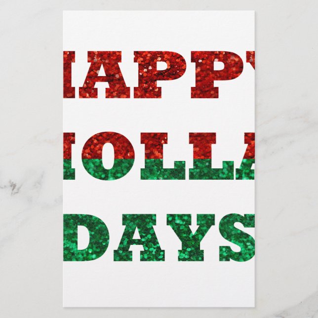 Papier happy holla days (Devant)