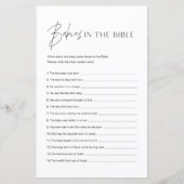 Papier HARLOW Dans Le Jeu Du Baby shower De La Bible (Devant)