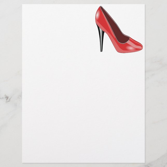 Papier Haut talon rouge (Devant)