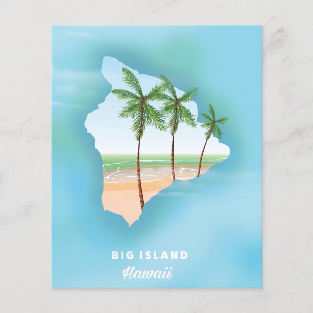 Papier Hawaï Grande île (Devant)