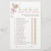 Papier He Said She Said Chic Martini Bridal Game (Devant)