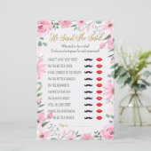 Papier He Said, She Said Love in Bloom Shower Game (Debout devant)