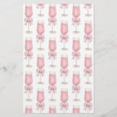 Papier He Said She Said Pink Champagne Bow Bridal Game (Dos)